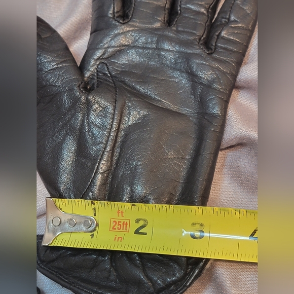 Vintage Eddie Bauer Womens Black Leather Gloves - Picture 13 of 13